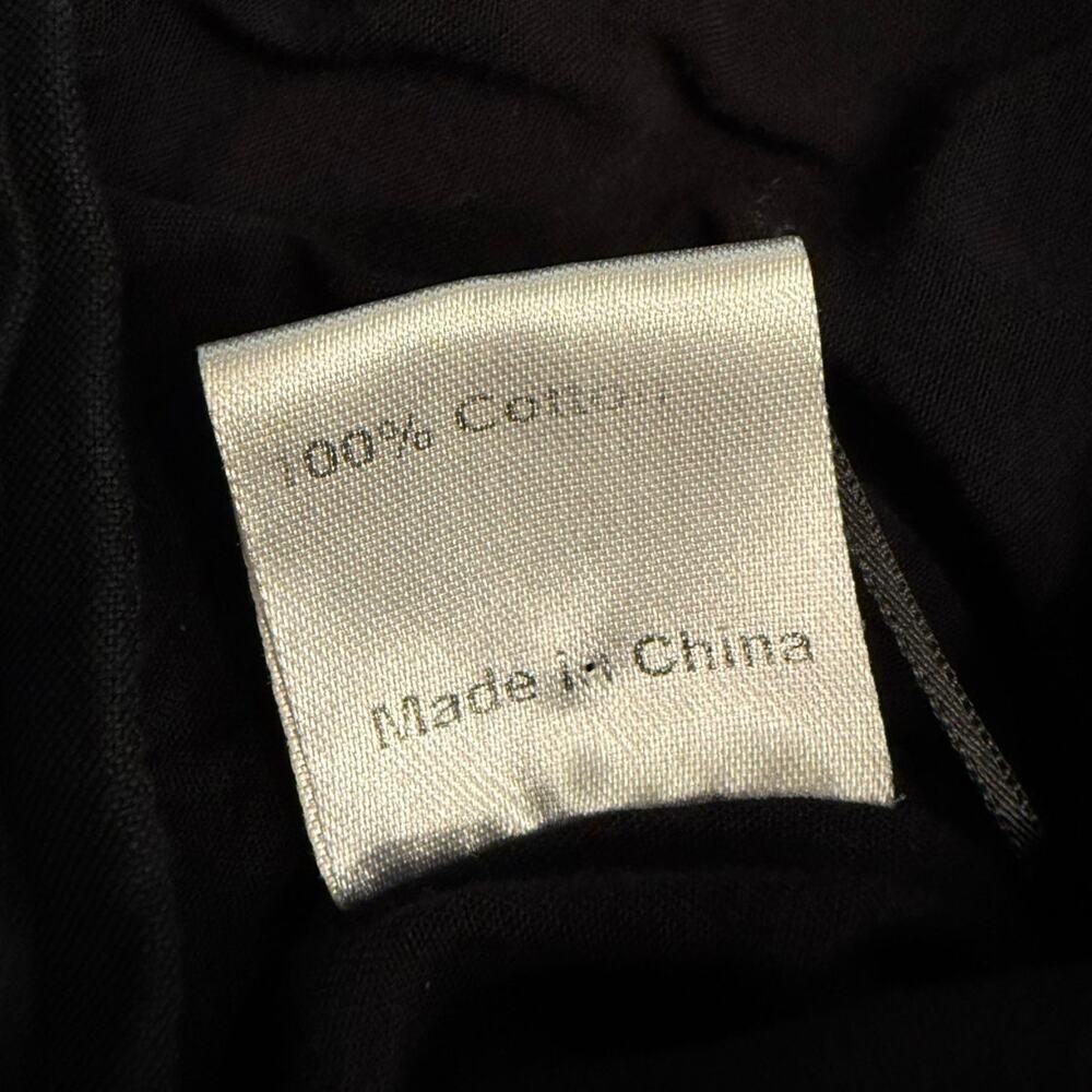 Princess Polly Elianna Black Cropped Button Front Top Short Sleeve V Neck Sz 10 - Picture 7 of 7